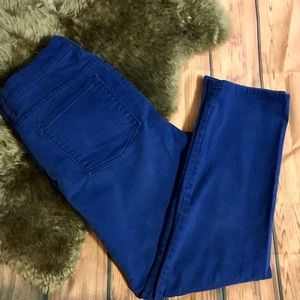 EUC LRL Size 14 Lauren Jeans Cobalt Blue Straight